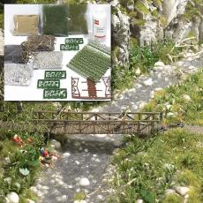 Busch H0 6046 Gewässer-Gestaltung Komplettset