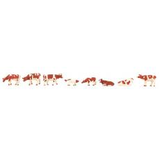 Faller 155902 N 1:160 - Kühe, braun gefleckt