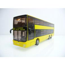 Siku H0 MAN bus 100 S+U Zoolog station. Garden yellow metal model