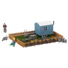 Faller H0 190090 anniversary model allotment garden with figures 75 years of Faller
