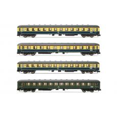 Arnold HN4315 N 4-tlg. Set Interzonenzug mit 4 m Reisezugwagen Epoche IV
