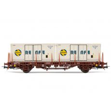 Electrotren H0 HE6031 Güterwagen RENFE MC1 2 x 20 Container weiß
