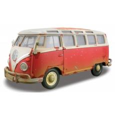 Maisto 32108 1:24 VW T1 Samba rot/weiss USA-Version mit Alterungsspuren 1960