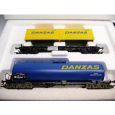 Märklin 47422 H0 Wagen-Set DANZAS mit Kesselwagen und Containerwagen TOP in OVP