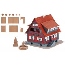 Faller 130587 H0 Half-timbered house with well 206 parts 123x123x108mm