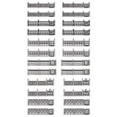 Faller 180417 H0 Eisenzäune-Set 1936 mm Ep. II