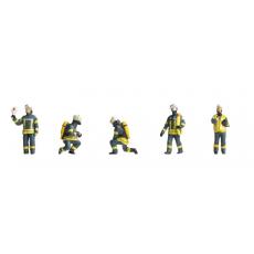 Faller 151637 H0 Miniaturfiguren Feuerwehrkräfte Epoche VI Set I - 5 Stück