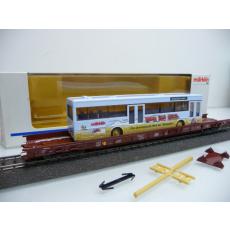 Märklin 4743 H0 Niederflurwagen mit Beladung Omnibus der DB MHI SoSe