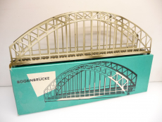 Märklin 7163 H0 Grosse Bogenbrücke Blech 60er Jahre 360mm  TOP in OVP