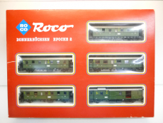 Roco 04062S H0 5-teiliges Set Donnerbüchsen der DRG Epoche II grün TOP in OVP