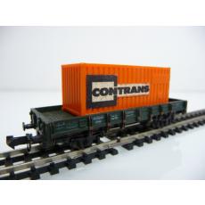 Minitrix N 51 3172 00 Niederbordwagen 472000 mit CONTRANS Container