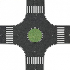 Busch H0 1101 Kreisverkehr 300 x 300 mm