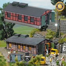 Busch H0 1475 Lokschuppen für Grubenbahnen