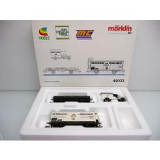 Märklin 48923 H0 3-teiliges Wagen-Set THOMASBRÄU der K.Bay.Sts.B. mit Transportwagen