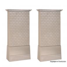 Kibri 39751 H0 Gemauerter Viadukt-Mittelpfeiler mit Betonsockel, 2 Stück