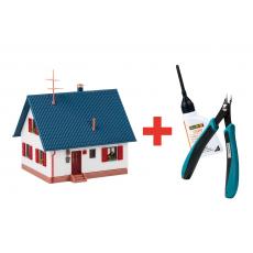 Faller 195601 H0 Promotion-Set Bastelhaus mit Kleber und Seitenschneider