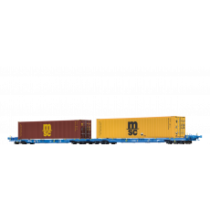 Brawa 48108 H0 Containerwagen SFFGGMRRSS197 der VTG mit 40 FT-Container MSC
