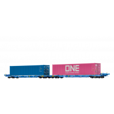 Brawa 48107 H0 Containerwagen SFFGGMRRSS36 der VTG mit 40 FT-Container ONE