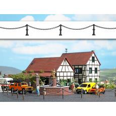 Busch 1023 H0 Absperrung 300mm 10mm hoch