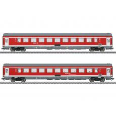 Märklin 42989 H0 Reisezugwagen-Set 2 München-Nürnberg-Express Ep. VI mit Innenbeleuchtung