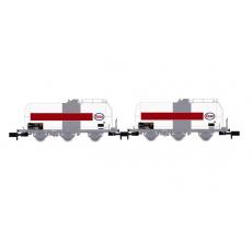 Arnold HN6610 N 2-teiliges Set Kesselwagen Uh ESSO 3-achsig der SNCF Epoche IV