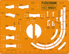 Fleischmann 9901 Gleisplanschablone H0