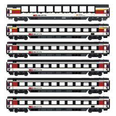 LS Models Set 97031 H0 AC 6er Set EC 8/9 Hamburg - Zürich der SBB Ep. VI NEUHEIT