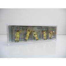Preiser 10772 H0 Feuerwehrmänner in moderner Einsatzkleidung beige