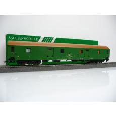 Sachsenmodelle 14321 H0 Bahnpostwagen Post r-a24 DBP 43849-6 grün