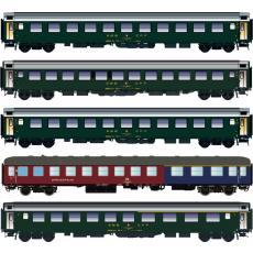 LS Models LS97032 AC H0 5-teiliges Set Personenwagen der DB/SBB Ep.IVA D568 AC