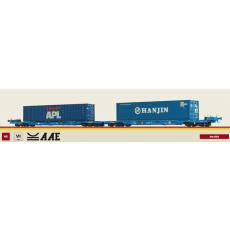 Brawa 48110 H0 Containertragwagen Sffggmrrss36 der AAE APL und Hanjin