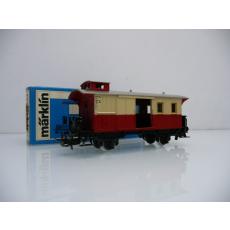 Märklin 4108 Kleiner Gepäckwagen 2-achsig beige / rot wie NEU in OVP