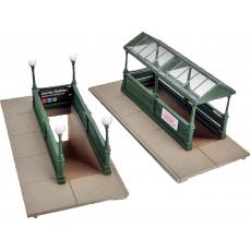 Walthers 533762 H0 Bausatz U-Bahn-Eingang (2 Stück)