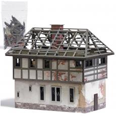 Busch 1949 H0 Verwittertes Stellwerk 139x93mm bei 126mm Höhe