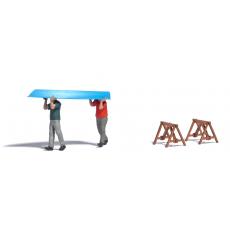 Busch 79817 H0 Action Set: Boot tragen