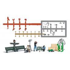 Busch 79810 H0 Action Set: 4 Fotografen