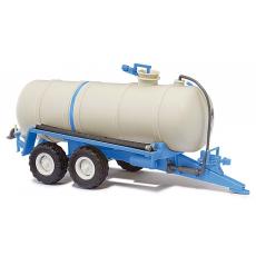 Busch 42867 H0 Flüssigmist-Tankanhänger HTS 100, Blau