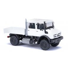 Busch 51081 H0 Mercedes-Benz Unimog U 5023 / Doppelkabine, Weiß FORMNEUHEIT