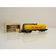 Märklin 8625 .4 Z Kesselwagen 4-achsig SHELL Kessel gelb Metallradsatz  in OVP