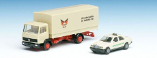 Herpa 007547A Set mit MB LKW Koffer und MB Taxi