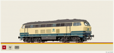 Brawa 41164 H0 Diesellok BR 216 der DB blau/beige Epoche IV 2L= DC Analog BASIC+