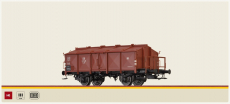 Brawa 50540 H0 Klappdeckelwagen K 25 der DB Epoche III braun