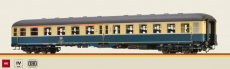 Brawa 58020 H0 Personenwagen AByl 411 blau/beige der DB Epoche IV DC mit LED-Innenbeleuchtung - NEU
