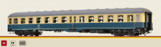 Brawa 58023 H0 Personenwagen Byl 421 blau/beige der DB Epoche IV DC mit LED-Innenbeleuchtung - NEU
