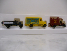 Märklin H0 1889 truck vintage car set 3 pieces full metal