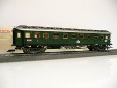 Fleischmann 5083 H0 Schnellzugwagen 18 136 DRG grün Ep II C 4ü Pr08 3. Klasse mit Licht