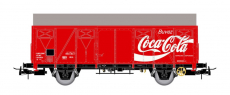 Jouef H0 HJ6254 Gedeckter Güterwagen Typ G4 COCA-COLA der SNCF Epoche IV