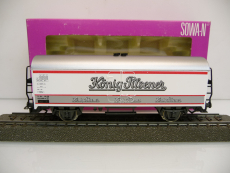 Sowa-N 3406 H0 Kühlwagen 2-achsig König Pilsener 812 3 600-3 weiß Ep. IV TOP in OVP