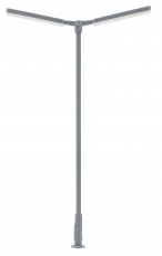 Faller 180222 H0 LED-Kreuzmastleuchte, zweiarmig, kaltweiß