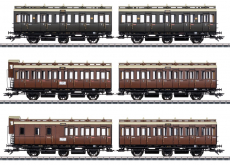 Märklin 42047 H0 Abteilwagen-Set der KPEV Epoche I mit LED-Innenbeleuchtung Märklin 42047 H0 Abteilwagen-Set der KPEV Epoche I mit LED-Innenbeleuchtung